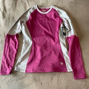NWT Mountain Hardwear micro power stretch long sleeve crew women, medium